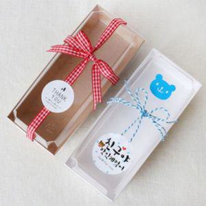 GM11 샌드직사각상자 (화이트) 10매쿠키 선물케이스 종이 답례품 포장용 디자인 기프트 미니 예쁜 초콜렛