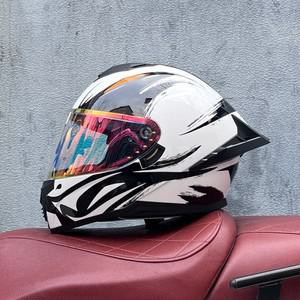 풀페이스헬멧LVS 남녀공용 오토바이 헬멧 Casco Moto 라이딩 레이싱 풀 페이스 오프 로드 Capate DOT 승인