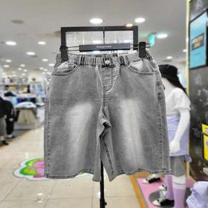 행텐주니어 세이브존06 주니어 여아 풀밴딩 버뮤다 청 반바지 14520-156-401-10