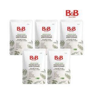 비앤비 비건 젖병식기세정제 리필형 500ml 5입