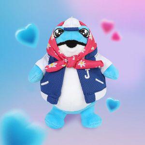 진로 두꺼비 키링껍 스탠딩 블루 인형 키링 11cm