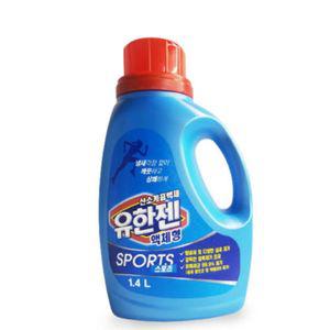 액체세제 유한젠 용기 1.4L 1개 살균표백제 세탁보조산소계 채형 스포츠빨래 아웃도어 땀냄새제거 운동복