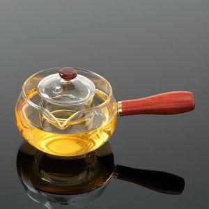 편리한 거름망일체형 유리 차포트 티팟 티폿 350ml 다관 주전자 포트 다기 메이커 우리기 우림 찻주전자