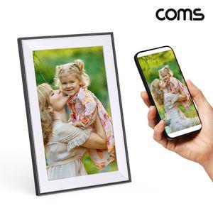 Coms 스마트 전자 액자 디지털 동영상 사진 앨범 32GB 스마트폰 어플 클라우드 와이파이움직이는 미디어 인