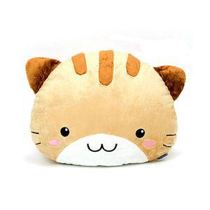 미네코 얼굴쿠션(중) (45cm) 선물용 소품 동물 배게 베개 인테리어 디자인 아동 팬시 예쁜