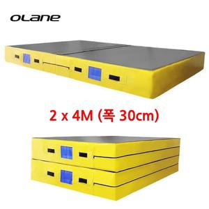 오레인 국산 안전 충격흡수 접이식 높이뛰기 매트 2x4M 30cm 놀이방 체육매트