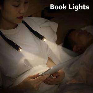 목 독서등, 책 독서등, 오래 지속되는 충전식 램프, 침대에서 독서, 뜨개질, 캠핑에 적합한 완벽한 책 독서등