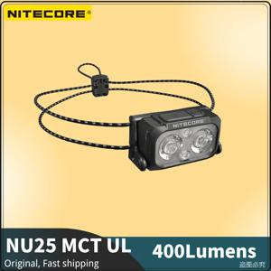 NITECORE NU25 MCT UL USB-C 충전식 헤드램프 400루멘 최대 던지기 132미터 빔 색상 백색광, 적색광