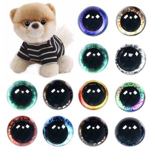 반짝이는 플라스틱 안전 크리스탈 눈 공예, 곰 동물 DIY 인형 인형 인형, 인형 장난감 부품, 눈 공예, 곰, 10 쌍, 6-20mm