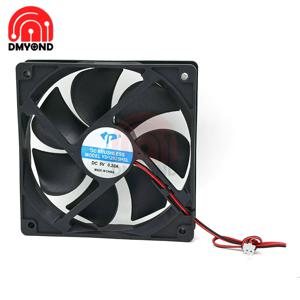 PC 컴퓨터 케이스 용 5V 12V 24V 120mm 12025 볼 냉각 팬 120x120x25mm PWM 2PIN DC 쿨러 팬