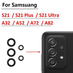 삼성 A32 A52 A72 A82 S21 S22 S23 Plus Ultra 용 새 후면 후면 카메라 유리 렌즈 (접착 교체 부품 포함)