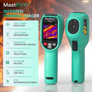 MASTFUYI 충전식 열화상 카메라 휴대용 열화상 카메라 -20 ℃ ~550 ℃   방수 방진 낙하 방지