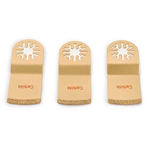 1/3pc 골드 다이아몬드 텅스텐 카바이드 진동 톱 블레이드 타일 콘크리트 스톤 다기능 커터 Fein 도구 액세서리