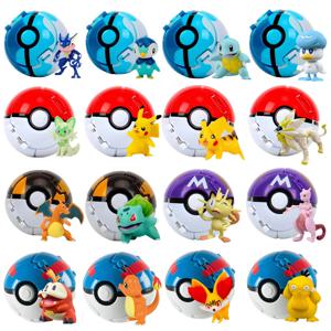 포켓몬 그림 Pokeball 애니메이션 인형 만화 피카추 Charizard Squirtle 포켓 몬스터 애완 동물 애니메이션 액션 모델 장난감 키즈 선물