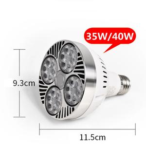 PAR30 LED E27 램프 220v Led 전구 PAR 트랙 조명 45W 30W 3000K 6000K 쇼룸 홍수 따뜻한 차가운 중립 흰색