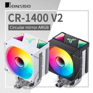 Jonsbo CR 1400 V2 CPU 쿨러 ARGB 조용한 팬 4 히트 파이프 LGA1700 1200 115X AM4 AM5 PC 프로세서 방열판 쿨러 용 공기 라디에이터