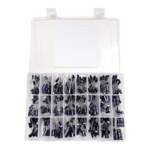 500PCS 전해 콘덴서 혼합 DIP 전해질 콘덴서 10V 16V 25V 50V 전자 키트 0.1 미크로포맷-1000 미크로포맷 24 값 elektronika
