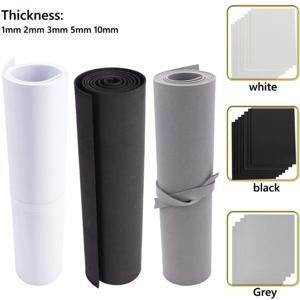 새로운 1pcs 두께 1/2/3/5/10mm Eva 폼 시트 흡음 소음 스폰지 폼 공예 Eva 시트 수제 모델 만들기 재료