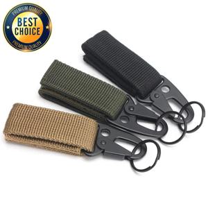 전술 멀티캠 독수리 부리 버클 여행 배낭 빠른 열쇠 고리 키 체인 Carabiner 키 링 열쇠 고리 도구 열쇠 고리 Molle