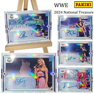 Panini 2024 WWE 국보 수집용 카드 Steve Austin John Cena The Undertaker Roman Reigns Rhea Ripley 컬러 플래시