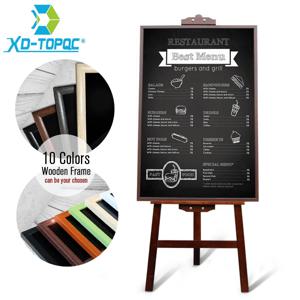 60*90cm 레스토랑 메뉴 칠판 자기 칠판 소나무 MDF 나무 프레임 이젤 공장 직접 판매와 블랙 메시지 보드