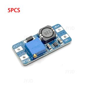 5PCS MT3608 DC-DC 스텝 업 컨버터 부스터 전원 공급 장치 모듈 부스트 스텝 업 보드 최대 출력 28V 2A