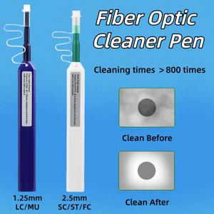 SC/FC/ST 2.5mm 광섬유 청소 펜 LC/MU 1.25mm 원 클릭 청소 섬유 클리너 도구 광섬유 커넥터 클리너
