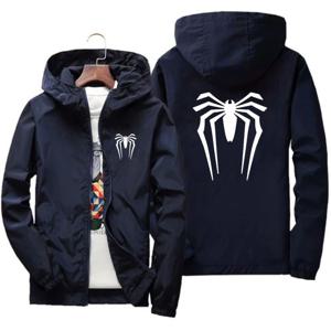 2024 선 스크린 폭탄 비치 캐주얼 자켓 스파이더 남성 여름 후드 자켓 윈드 브레이커 Packable 스킨 코트 플러스 사이즈 M-7XL