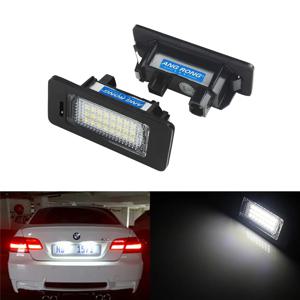 ANGRONG 2x Canbus LED 라이센스 번호 플레이트 라이트 램프 BMW 3 5 시리즈 E39 E60 E61 E90 E92