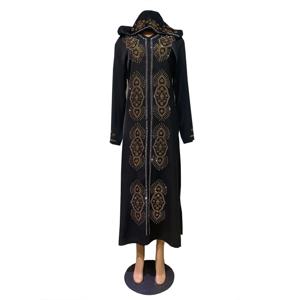 이슬람 abaya 여자 이슬람 라마단 kebaya 후드 긴 소매 다이아몬드 kaftan 휴일 드레스 eid 이슬람 드레스 abayas