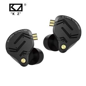 KZ ZS12 PRO X 메탈 이어폰, 하이브리드 하이파이 베이스 인이어 모니터 헤드폰, 음악 스포츠 소음 차단 헤드셋, 1DD + 5BA, 신상