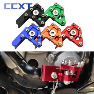 Motocross 범용 CNC 알루미늄 리어 브레이크 페달 레버 스텝 팁 혼다 야마하 가와사키 KTM 스즈키 125-530cc 범용 부품