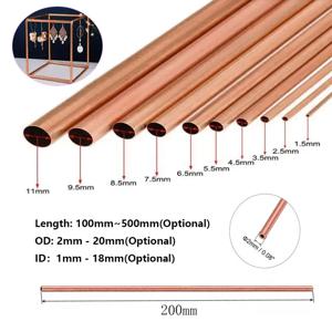 1pcs 빨간색 구리 튜브 길이 100mm-500mm 외경 2mm ~ 20mm 내경 1mm ~ 18mm 구리 튜브 벽 절단 도구 부품