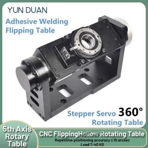 5 축 CNC 플립 중공 회전 플랫폼, 접착 용접 플립 테이블, 서보 스텝퍼 터닝 테이블, 용접 턴테이블