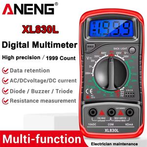 ANENG XL830L 디지털 멀티미터 스마트 전압 AC/DC 저항 전류계 hFE 삼극관 옴 NCV 다이오드 멀티메트로 테스터 미터 도구