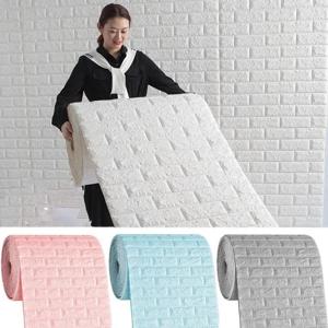 70cmx1/2m 벽돌 패턴 PVC 벽지 방수 3D 벽 스티커 어린이 방 홈 침실 벽 스티커 장식