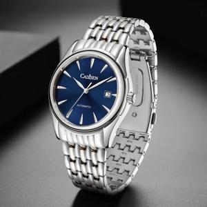 CADISEN 2024 새로운 40mm 남성용 자동 기계 시계 스테인레스 스틸 AR 사파이어 MIYOTA 8215 남성용 비즈니스 시계 시계