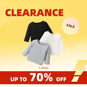 Clearance_3 피스 가을/겨울 Baby Girls 따뜻하고 부드럽고 편안한 기본 티셔츠 소년 캐주얼 솔리드 컬러 긴 소매 점퍼 세트