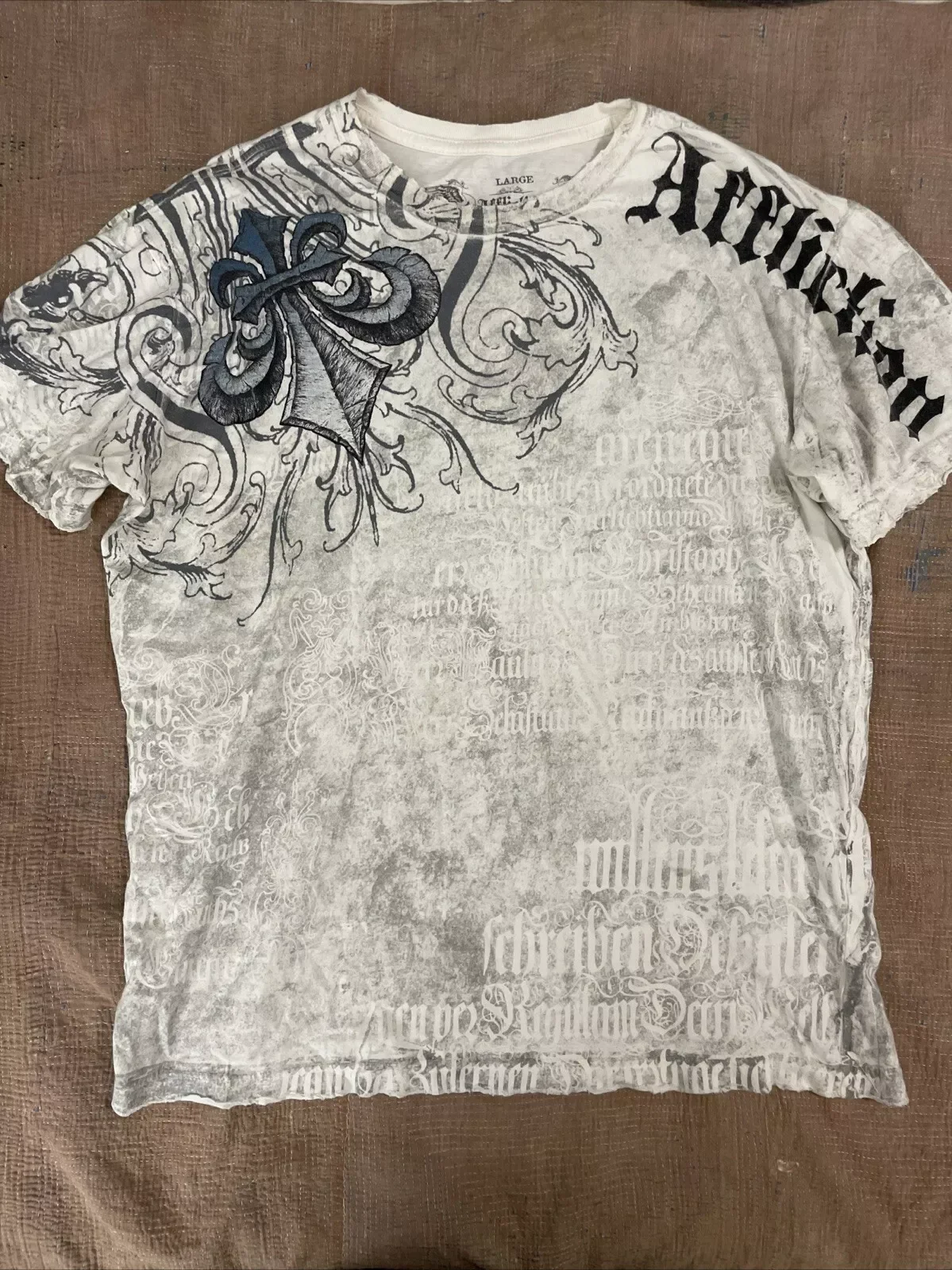 2000 년대 불행 그래픽 티셔츠 Mens Large Grunge Wings 새로운 패션 스타일 커플 탑 퓨어 코튼 셔츠