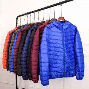 플러스 사이즈 7XL 11XL 남성 퍼퍼 자켓 봄 겨울 초경량 Packable 다운 자켓 물 방풍 통기성 코트