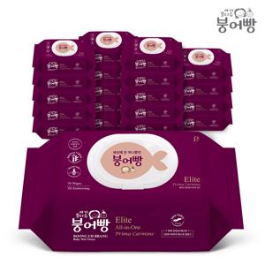 붕어빵물티슈 올인원엘리트 프리마카민  70매X10팩(캡형,80g 초고평량엠보씽원단)