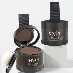 Sevich 헤어 라인 파우더 4g 블랙 루트 커버 천연 인스턴트 방수 헤어 라인 섀도우 파우더 헤어 컨실러 커버리지 13 색