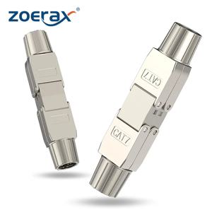 ZoeRax LSA 네트워크 케이블 커넥터, 도구 필요 없는 Cat7 Cat6a, RJ45 LAN 확장 차폐, 설치 케이블 이더넷-1 개