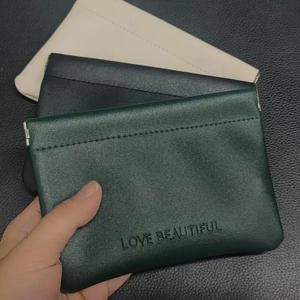 패션 PU 가죽 보관 가방 자동 폐쇄 방수 지갑 휴대용 이어폰 충전 라인 화장품 립스틱 보석 가방