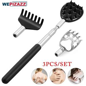 3 개/대 뒤로 Scratcher 텔레스코픽 긁는 뒤로 Scratcher 마사지 스크레이퍼 확장 가능한 텔레스코픽 가려움증 건강 제품 Hackle