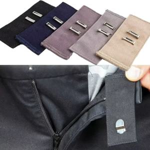 1pcs 코 튼 익스텐더 탄성 확장 버튼 조정 가능한 의류 패스너 바지 바지 청바지 허리 벨트 확장 스냅 버클