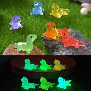 10/20PCS 미니 도마뱀 어두운 Vivarium에 빛나는 DIY 액세서리 Mimiature 인형 요정 정원 장식 Kawaii 동물 장난감