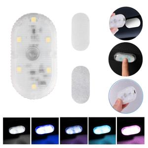 자동차 인테리어 LED 야간 조명 캐비닛 라이트 터치 센서 독서 램프 LED 책 조명 USB 충전식 자동차 도어 라이트