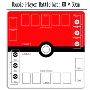 PTCG 카드 Playmat 패드 2인용 1인용 카드 클래식 만화 이미지 Charizard Mewtwo Bulbasaur Charmander Squirtle Meowth