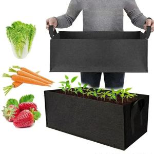 1PC 광장 펠트 성장 양동이 식물 성장 가방 다기능 야채 식물 부직포 펠트 성장 가방